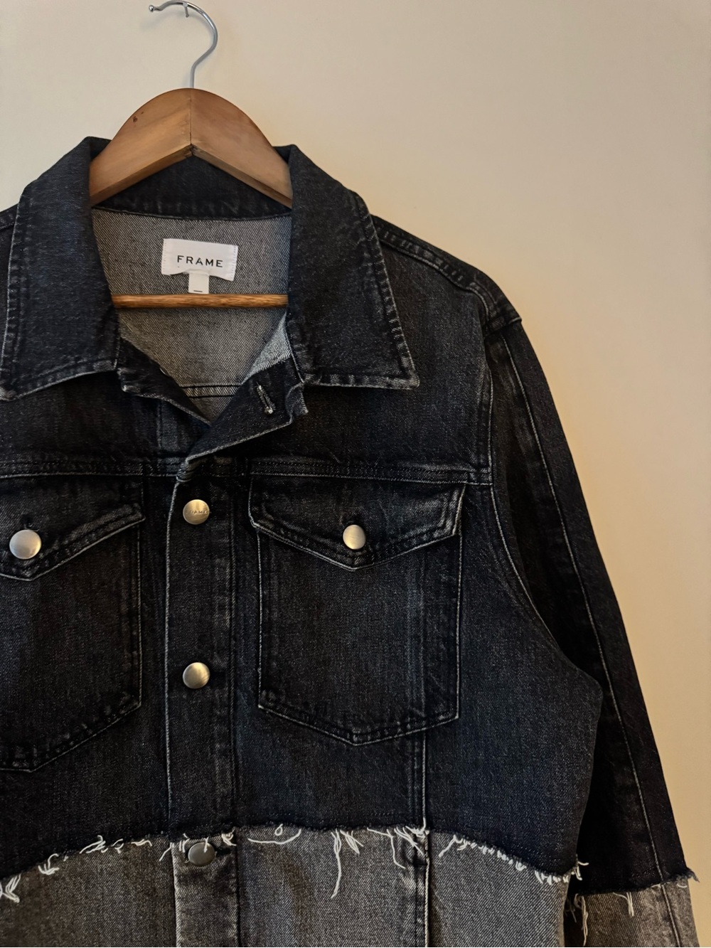 FRAME Fashion Patchwork Jean Jacket - Picture 2 of 11
